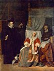 Gabriel Metsu Famous Paintings - Visit of the Physician